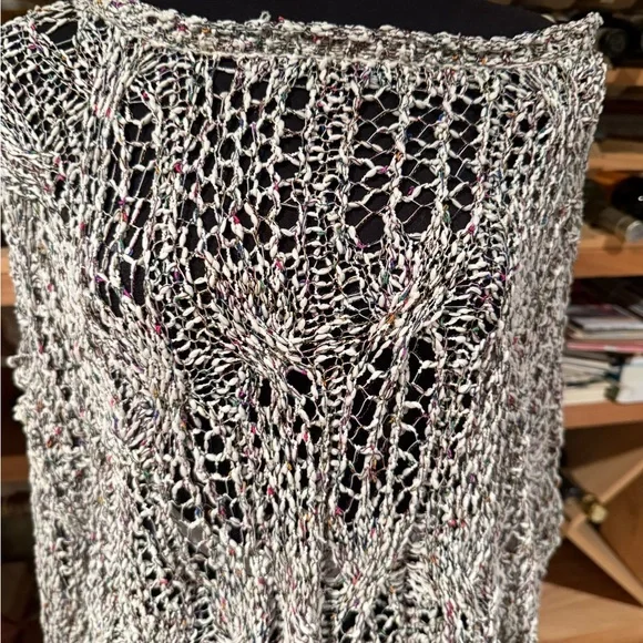 POL Off-the-Shoulder Open-Knit Sweater - Cream - Picture 4 of 5